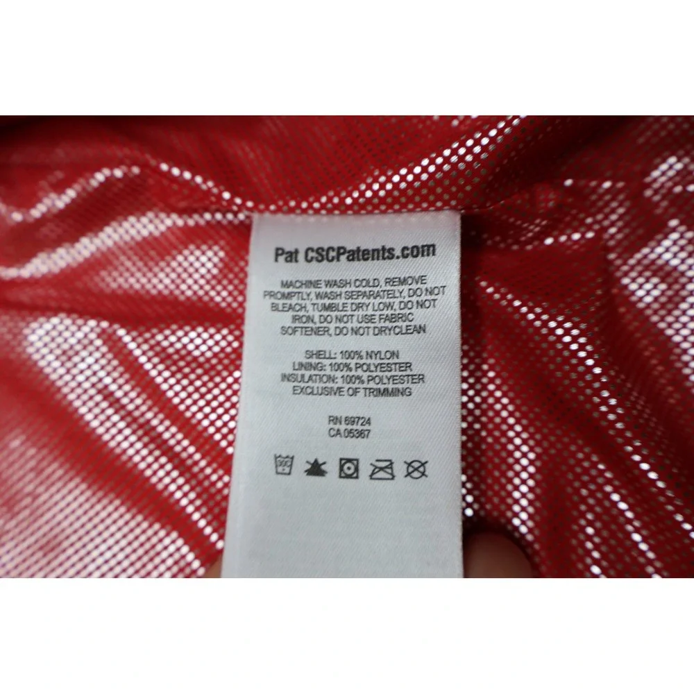 Columbia Vest‎ Youth Medium Red Omni Heat Insulated Quilted Full Zip Puffer